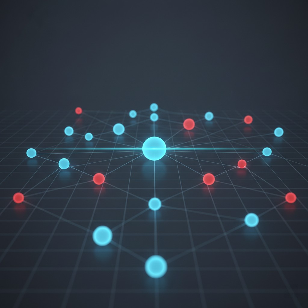 A digital network graph illustrating Social Scoring Integration and credit risk contagion within social clusters for 2026 auditing.