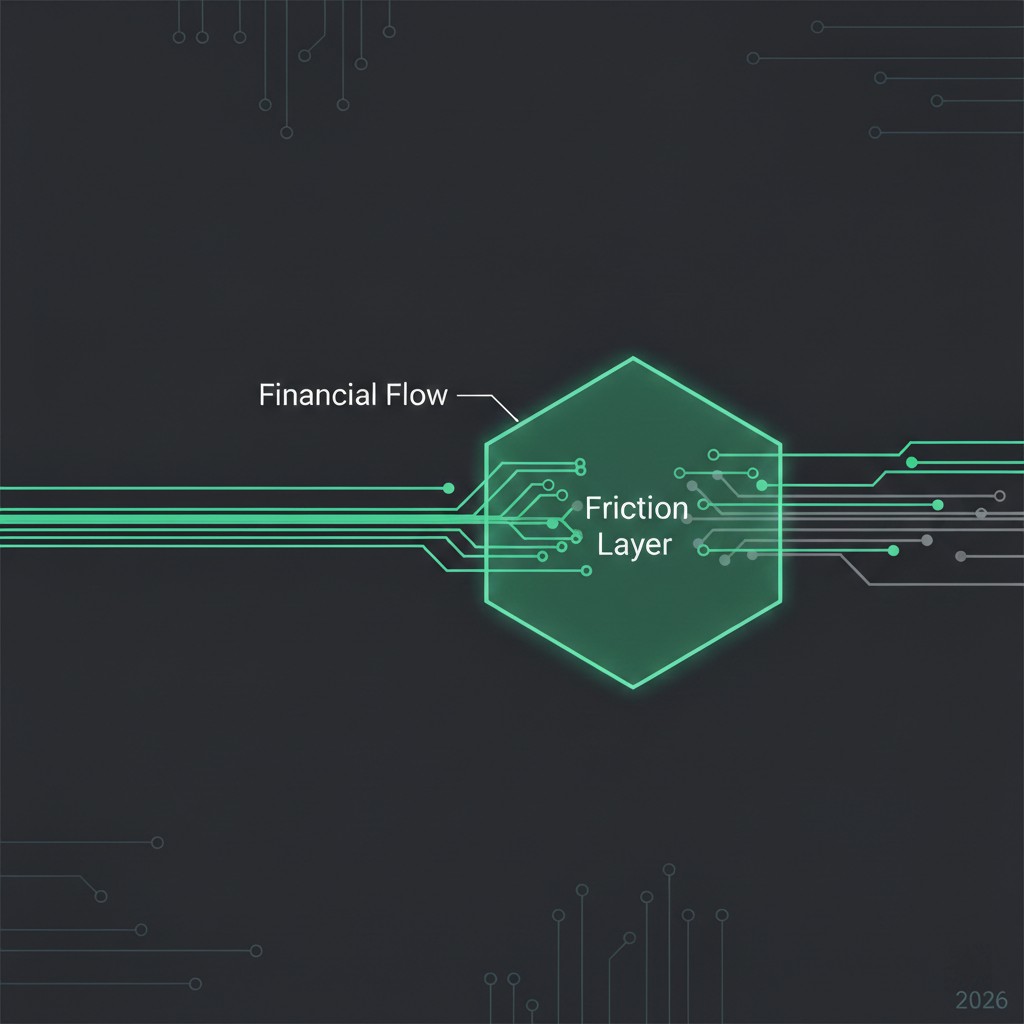 Schematic illustrating Algorithmic Friction and payoff velocity calibration in 2026 systemic auditing.