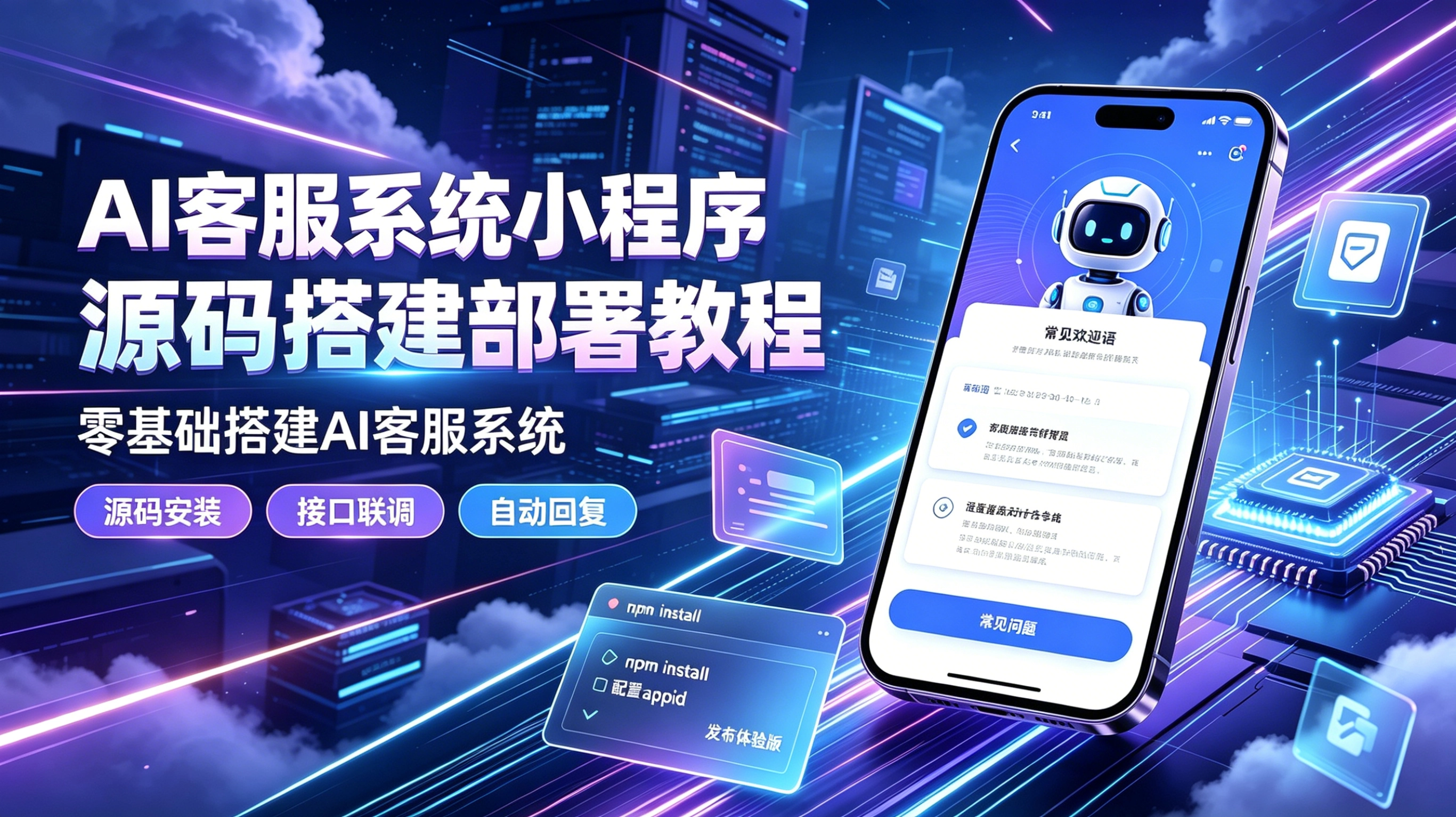 AI客服系统小程序端源码搭建部署教程｜零基础搭建AI客服系统-学社山中人