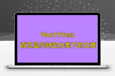 [站长原创]Word Press主题首页显示特定分类下的文章-学社山中人